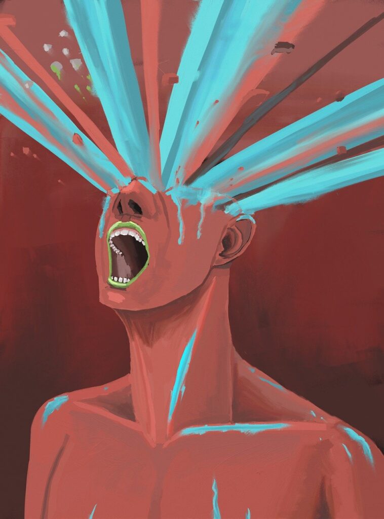 painting, abstract, red, explosion, burnout, stress, scream, person, headache, burnout, scream, scream, scream, headache, headache, headache, headache, headache-6622858.jpg